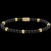Armband^Rebel & Rose More Balls Than Most - Black Panther - Yellowgold ionplated - 4mm |