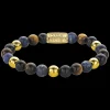 Armband^Rebel & Rose More Balls Than Most - Blue Rain Yellowgold - 8mm |