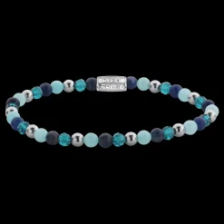 Armband^Rebel & Rose More Balls Than Most - Blue Summer Glam Rocks - 4mm |