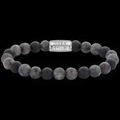Armband^Rebel & Rose More Balls Than Most - Grey Rocks - 8mm |