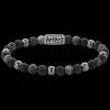 Armband^Rebel & Rose More Balls Than Most - Grey Rocks Vintage - 6mm |