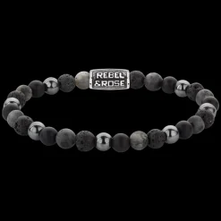 Armband^Rebel & Rose More Balls Than Most - Grey Rocks Vintage - 6mm |