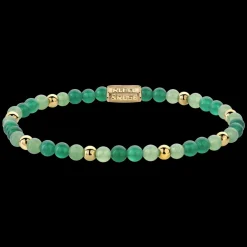 Armband | Armband^Rebel & Rose More Balls Than Most - Green Morning Vibes - Yellowgold ionplated - 4mm |