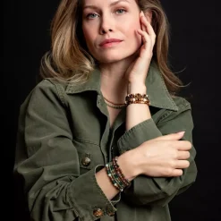 Armband | Armband^Rebel & Rose More Balls Than Most - Green Morning Vibes - Yellowgold ionplated - 4mm |