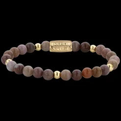 Armband^Rebel & Rose More Balls Than Most - Indian Spring - Yellowgold ionplated - 6mm |