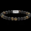 Armband^Rebel & Rose More Balls Than Most - Matt Tiger Lily Twist - 8mm |