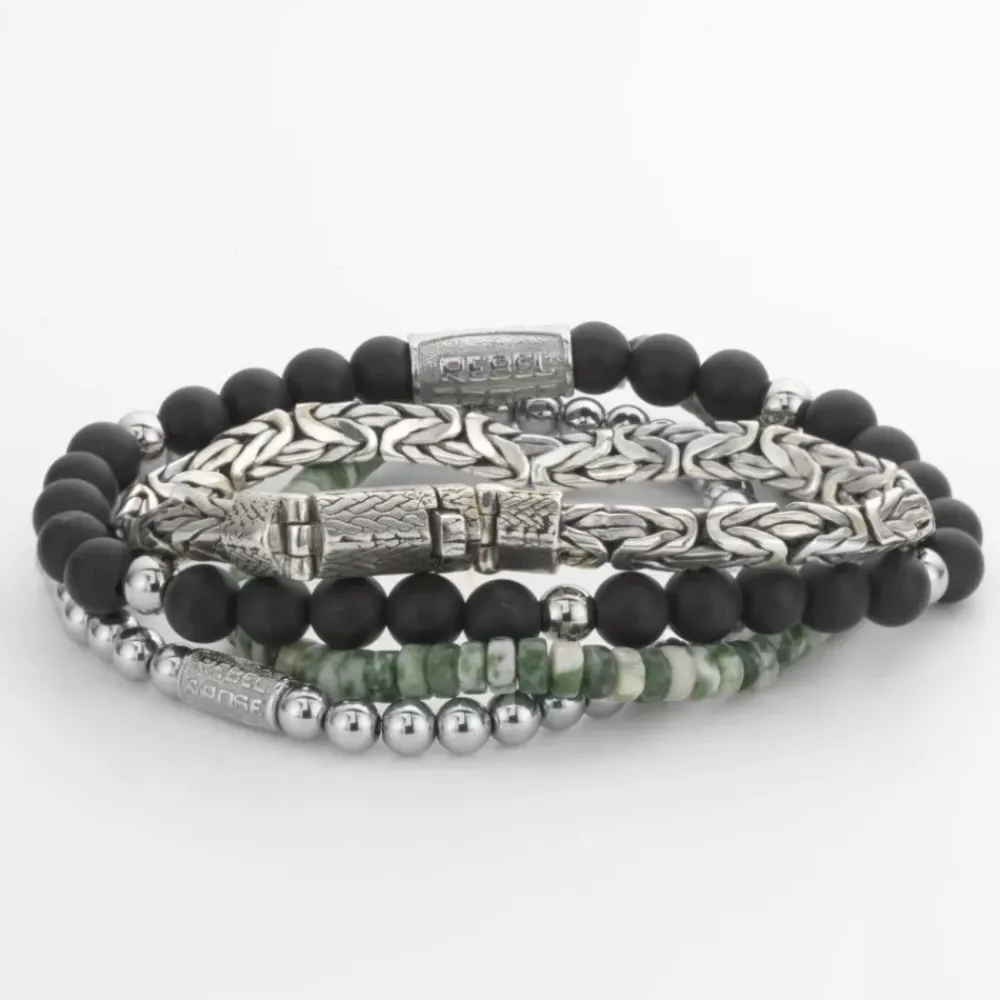Armband^Rebel & Rose More Balls Than Most - Matt Black Madonna - 6mm |