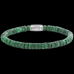 Armband^Rebel & Rose More Balls Than Most - Matt Malachite Twist - 8mm |