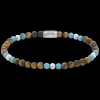 Armband^Rebel & Rose More Balls Than Most - Mix Tiger Turquoise - 4mm |