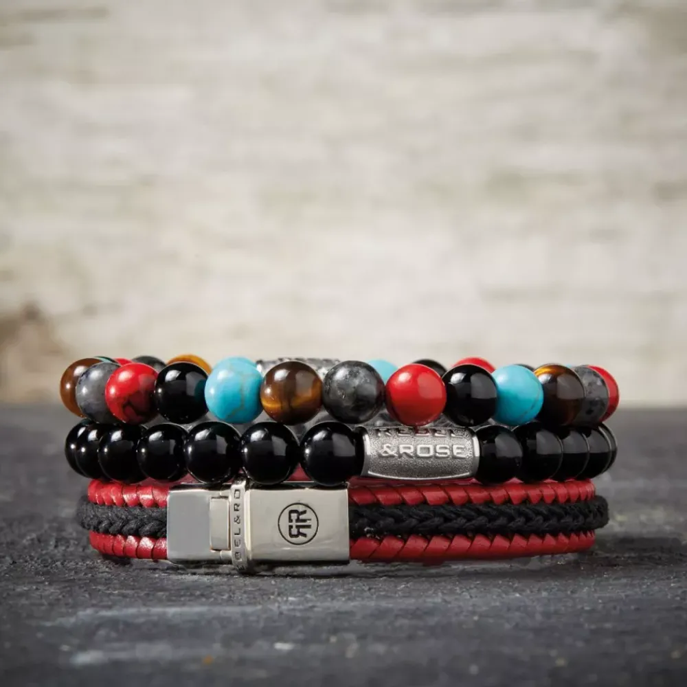 Armband^Rebel & Rose More Balls Than Most - Red Hot Summer - 8mm |