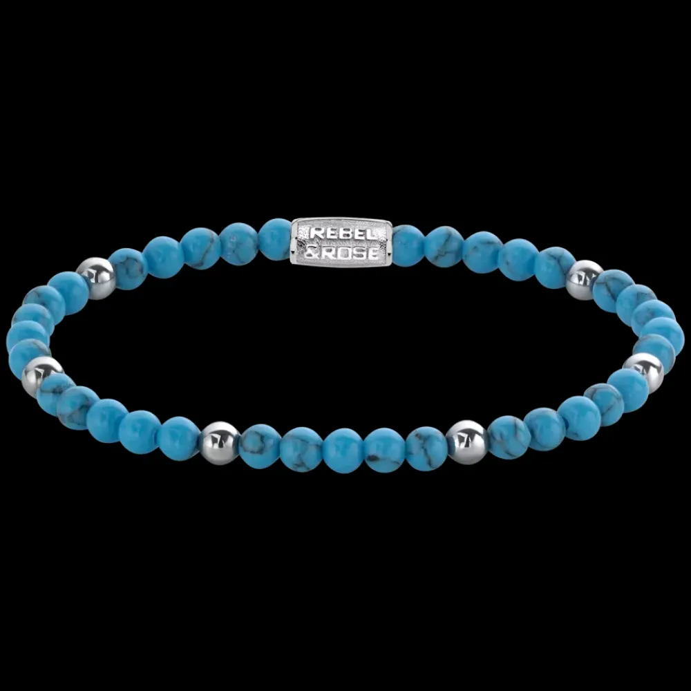 Armband | Armband^Rebel & Rose More Balls Than Most - Turquoise Delight II - 4mm |
