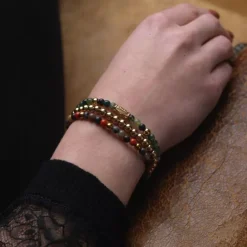 Armband^Rebel & Rose More Balls Than Most - Warm Winter Wishes - Yellowgold ionplated - 4mm |