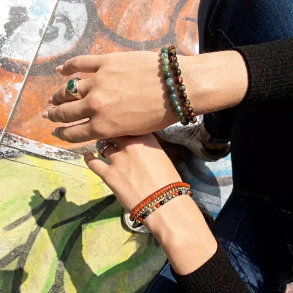 Armband^Rebel & Rose More Balls Than Most - Warm Winter Wishes - Yellowgold ionplated - 4mm |