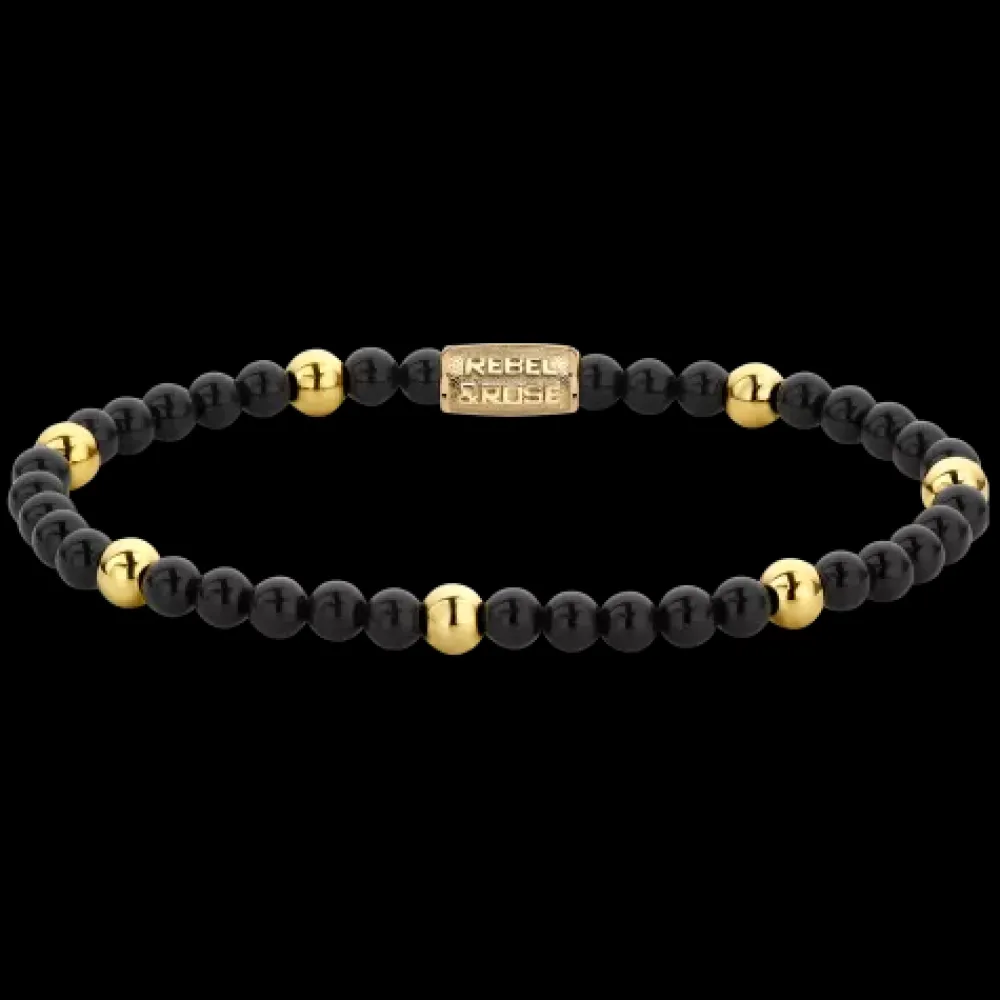 Armband^Rebel & Rose More Balls Than Most - Warm Winter Wishes - Yellowgold ionplated - 4mm |