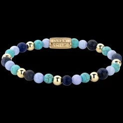 Armband^Rebel & Rose More Balls Than Most - Winter Blues - 6mm |