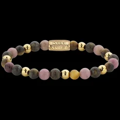 Armband^Rebel & Rose More Balls Than Most - Winter Glow - Yellowgold ionplated - 6mm |
