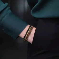 Armband^Rebel & Rose More Balls Than Most - Winter Glow - Yellowgold ionplated - 4mm |