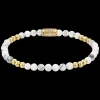 Armband^Rebel & Rose More Balls Than Most - Yellowgold & Virgin White - 4mm |