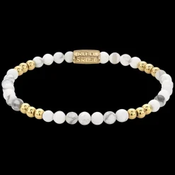 Armband^Rebel & Rose More Balls Than Most - Yellowgold & Virgin White - 4mm |