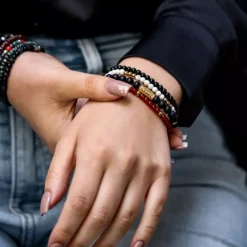 Armband^Rebel & Rose More Balls Than Most - Yellowgold & Virgin White - 4mm |