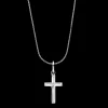 Ketting^Rebel & Rose Necklace & Pendant - Necklace Rope Silver 925 - 3mm with Pendant Cross Plain |