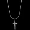 Ketting^Rebel & Rose Necklace & Pendant - Necklace Rope Silver 925 - 3mm with Pendant Studded Cross |