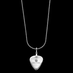 Ketting^Rebel & Rose Necklace & Pendant - Necklace Rope Silver 925 - 2mm with Pendant Plectrum |