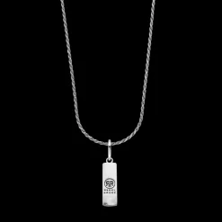 Ketting^Rebel & Rose Necklace & Pendant - Necklace Rope Silver 925 - 2mm with Pendant Tag Small |