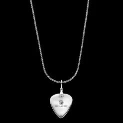 Ketting^Rebel & Rose Necklace & Pendant - Necklace Rope Silver 925 - 3mm with Pendant Plectrum |