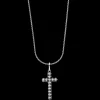 Ketting^Rebel & Rose Necklace & Pendant - Necklace Rope Silver 925 - 2mm with Pendant Studded Cross |