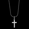 Ketting^Rebel & Rose Necklace & Pendant - Necklace Rope Silver 925 - 2mm with Pendant Cross Plain |