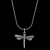 Ketting^Rebel & Rose Necklace & Pendant - Necklace Chain Silver 925 - 3mm with Pendant Dragonfly Small |