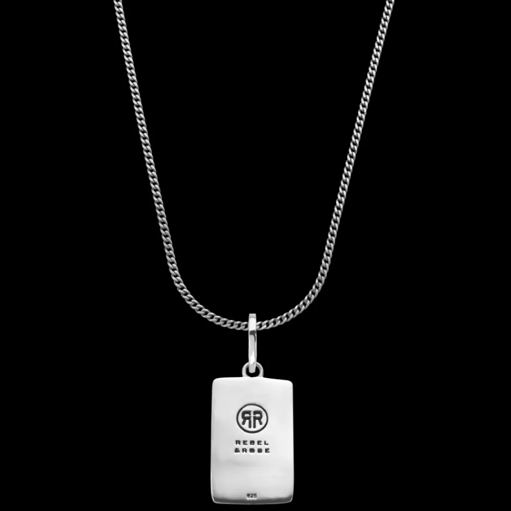 Ketting^Rebel & Rose Necklace & Pendant - Necklace Chain Silver 925 - 3mm with Pendant Tag |