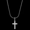 Ketting^Rebel & Rose Necklace & Pendant - Necklace Chain Silver 925 - 3mm with Pendant Cross Plain |