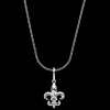 Ketting^Rebel & Rose Necklace & Pendant - Necklace Chain Silver 925 - 3mm with Pendant Fleur de Lis |