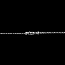 Ketting^Rebel & Rose Necklace & Pendant - Necklace Rope Silver 925 - 2mm with Pendant Wish Me Luck Small |