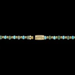 Ketting^Rebel & Rose Necklaces - Necklace Blue Green Adventure - 4mm |
