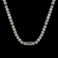 Ketting^Rebel & Rose Necklaces - Necklace Grey Seduction - 6mm (70cm) |