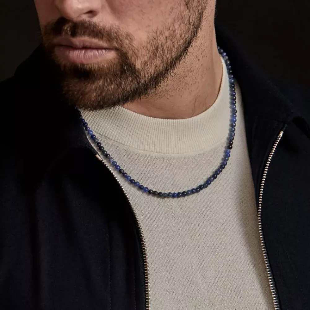 Ketting | Ketting^Rebel & Rose Necklaces - Necklace Midnight Blue - 4mm |