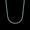 Ketting^Rebel & Rose Necklaces - Necklace Mix Turquoise Yellowgold - 4mm |