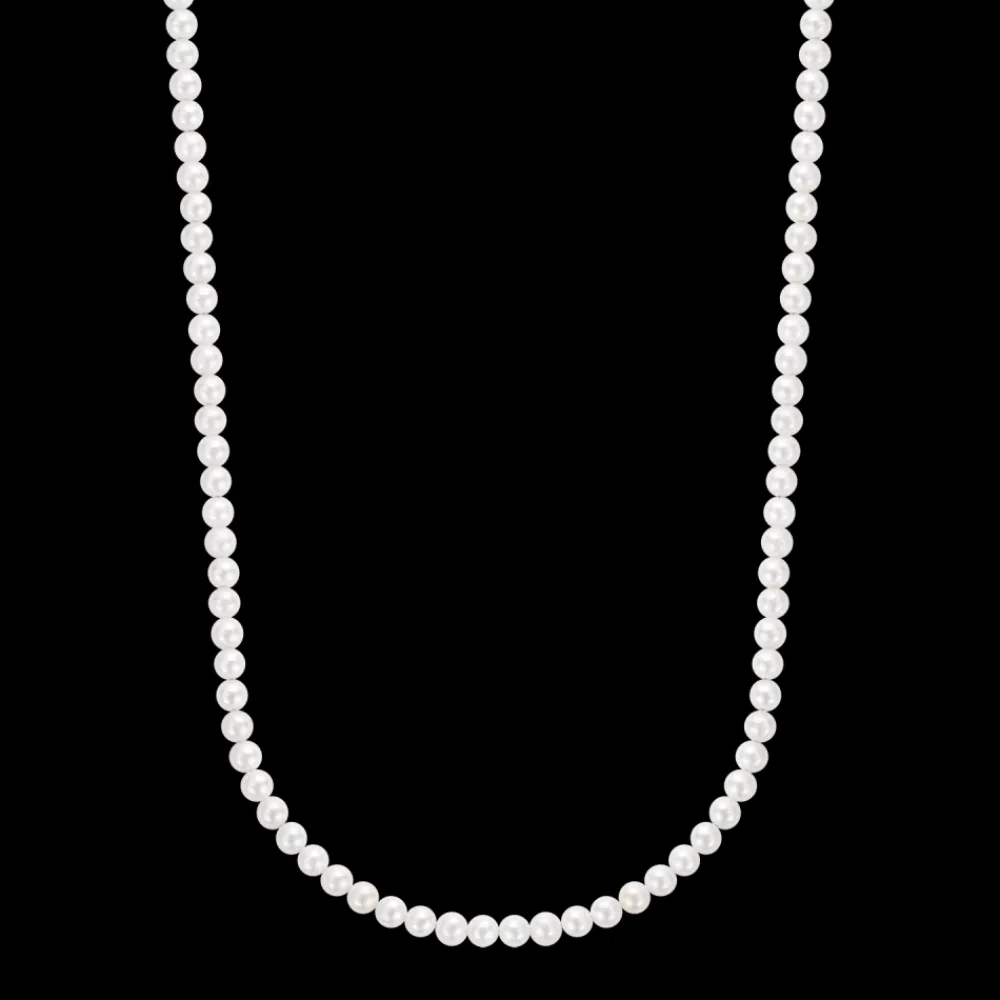 Ketting^Rebel & Rose Necklaces - Necklace Pearl Gem Gold 4mm |
