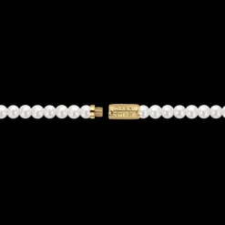 Ketting | Ketting^Rebel & Rose Necklaces - Necklace Pearl Gem Gold 6mm |