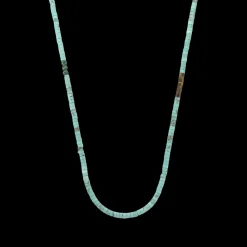 Ketting | Ketting^Rebel & Rose Necklaces - Necklace Slices Turquoise - 4mm |