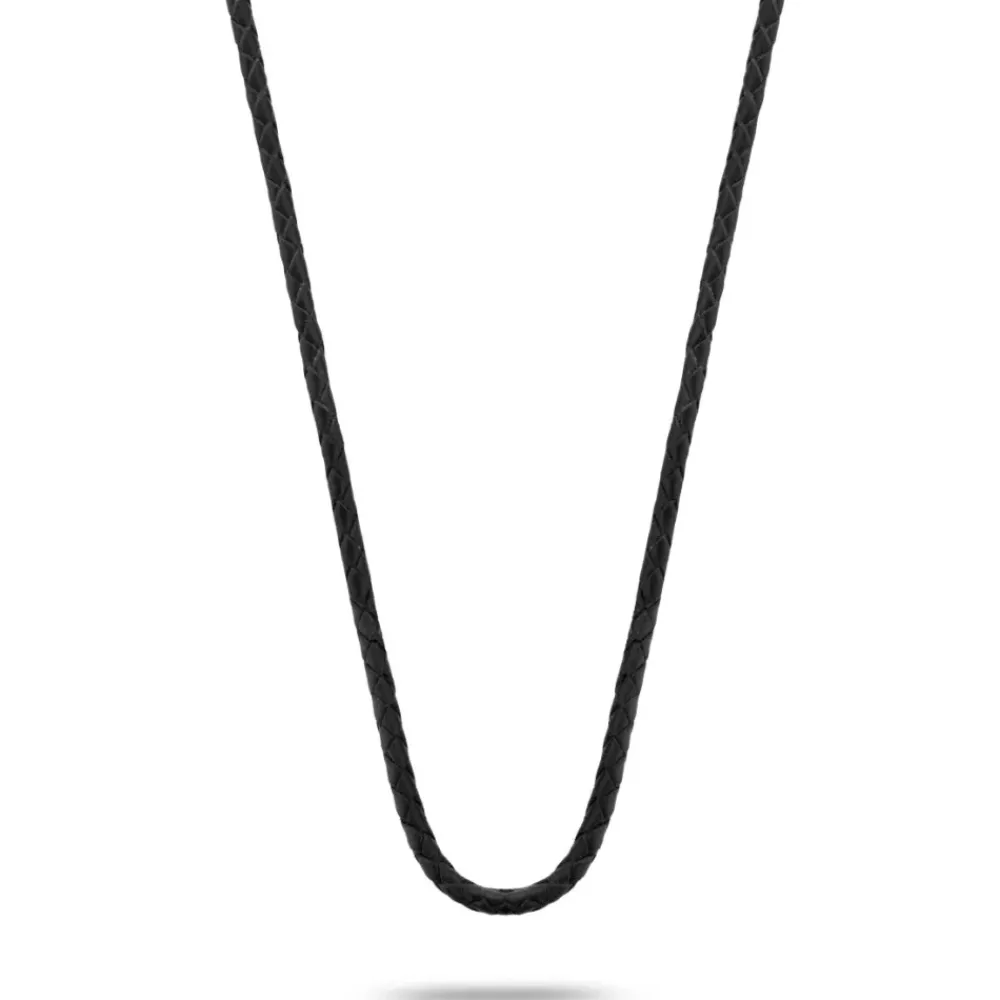 Ketting | Ketting^Rebel & Rose Necklaces - Necklace Studded Cross Antic Black |