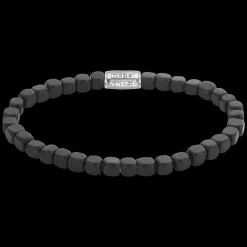 Armband^Rebel & Rose No Balls Please - Roll The Dice - The Black Stone - 4mm |