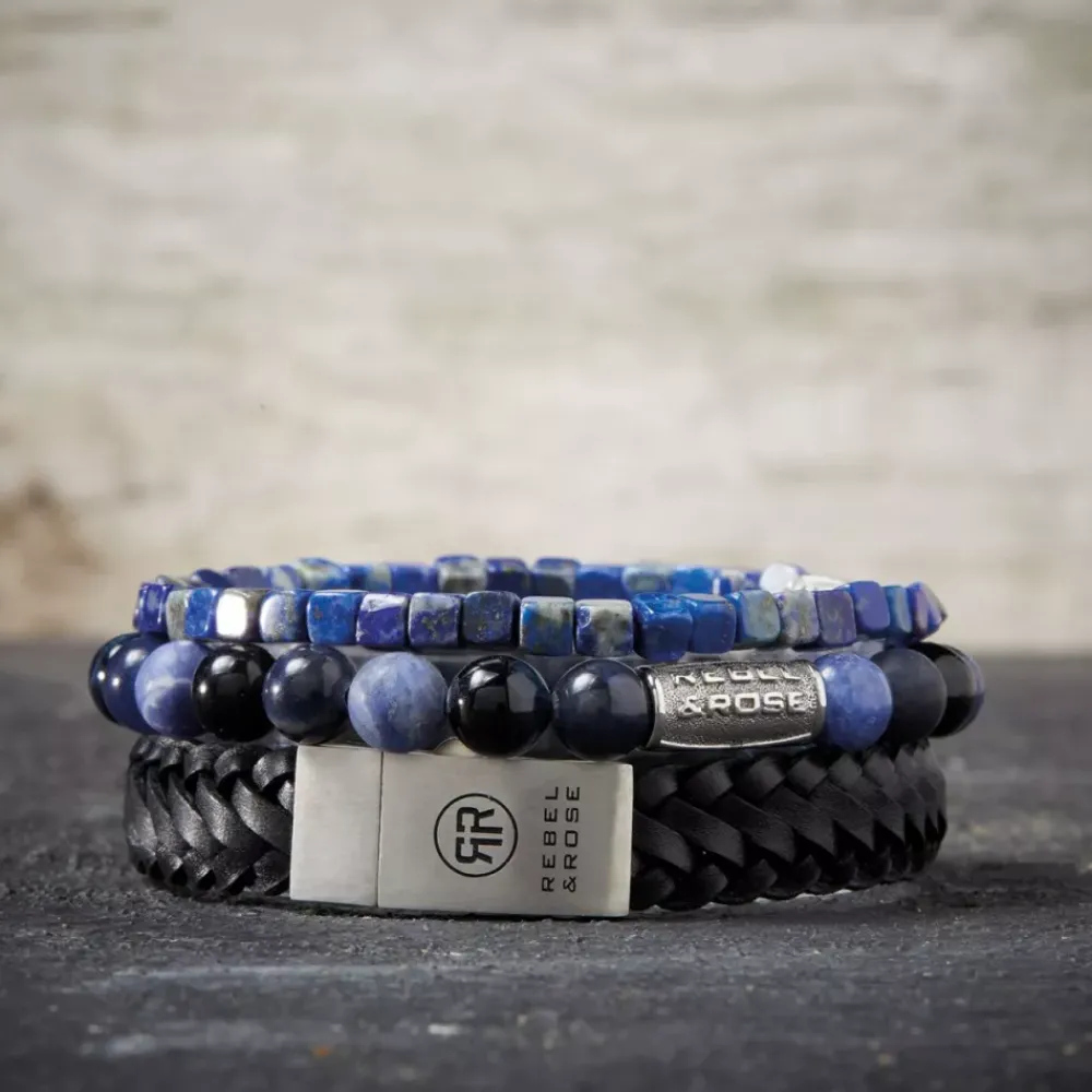 Armband^Rebel & Rose No Balls Please - Roll The Dice - Lapis Lazuli - 4mm |