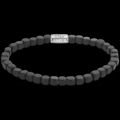 Armband^Rebel & Rose No Balls Please - Roll The Dice - The Black Stone - 4mm |