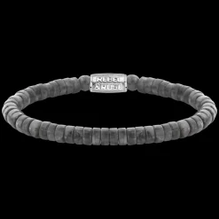 Armband^Rebel & Rose No Balls Please - Slices - Grey Seduction - 6mm |