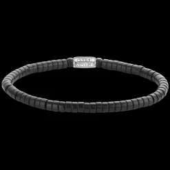 Armband | Armband^Rebel & Rose No Balls Please - Slices - The Black Stone - 4mm |