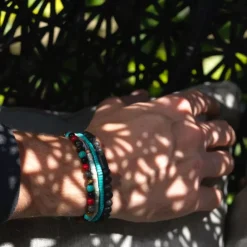 Armband | Armband^Rebel & Rose No Balls Please - Slices - Turquoise - 4mm |